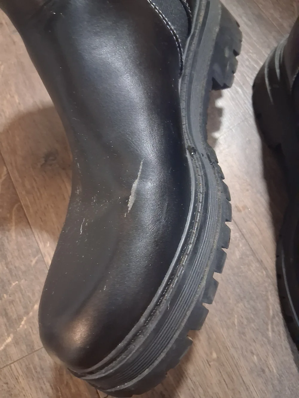 Nine West Black Chelsea Chunky Ankle Boots Size 11